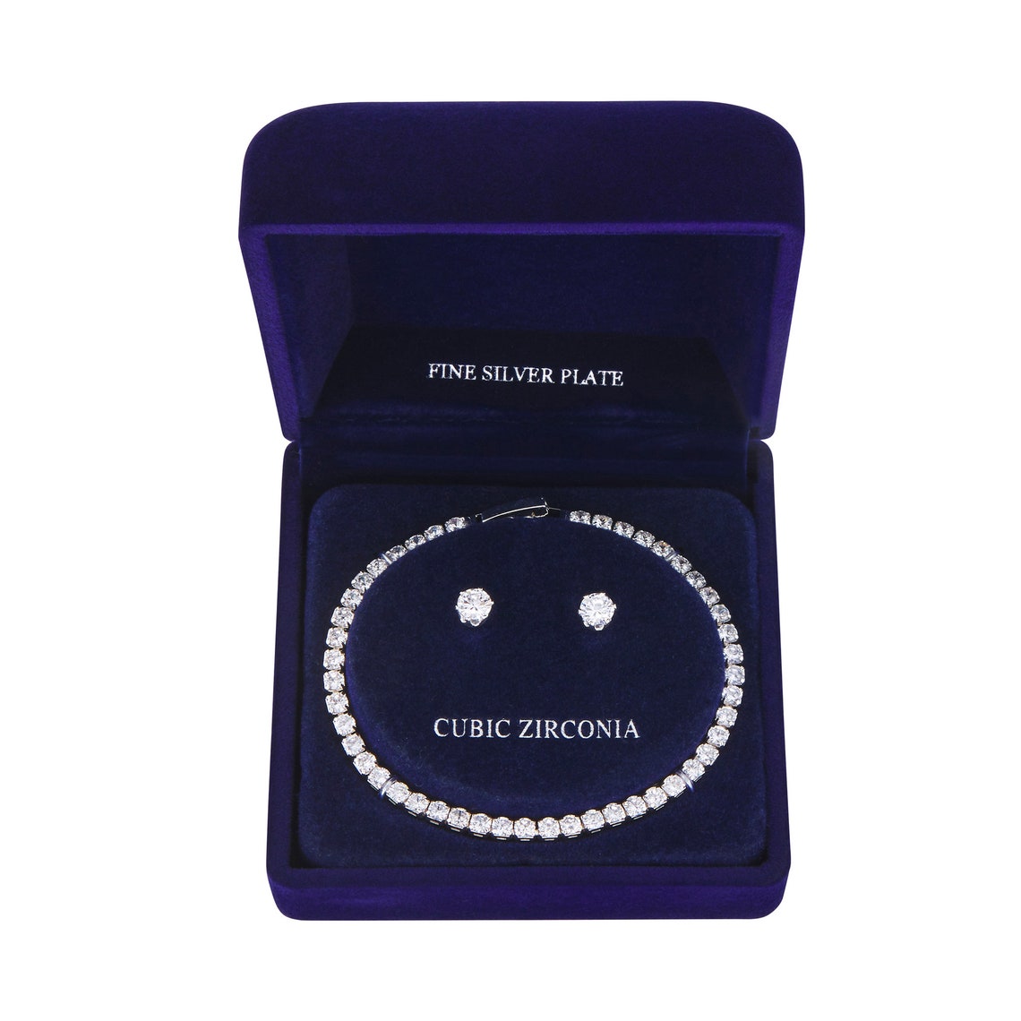 Danecraft Fine Silver Plated Cubic Zirconia 3mm Tennis Etsy