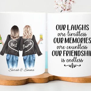 Custom best friend mug, Best friend mug personalised, Best Friend gift, Friendship mug, Friends Mug, Friend birthday present, best friends