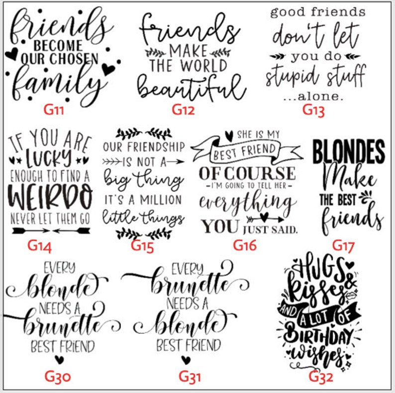 Personalised Gift for Best Friend up to 5 Best Friends Etsy UK