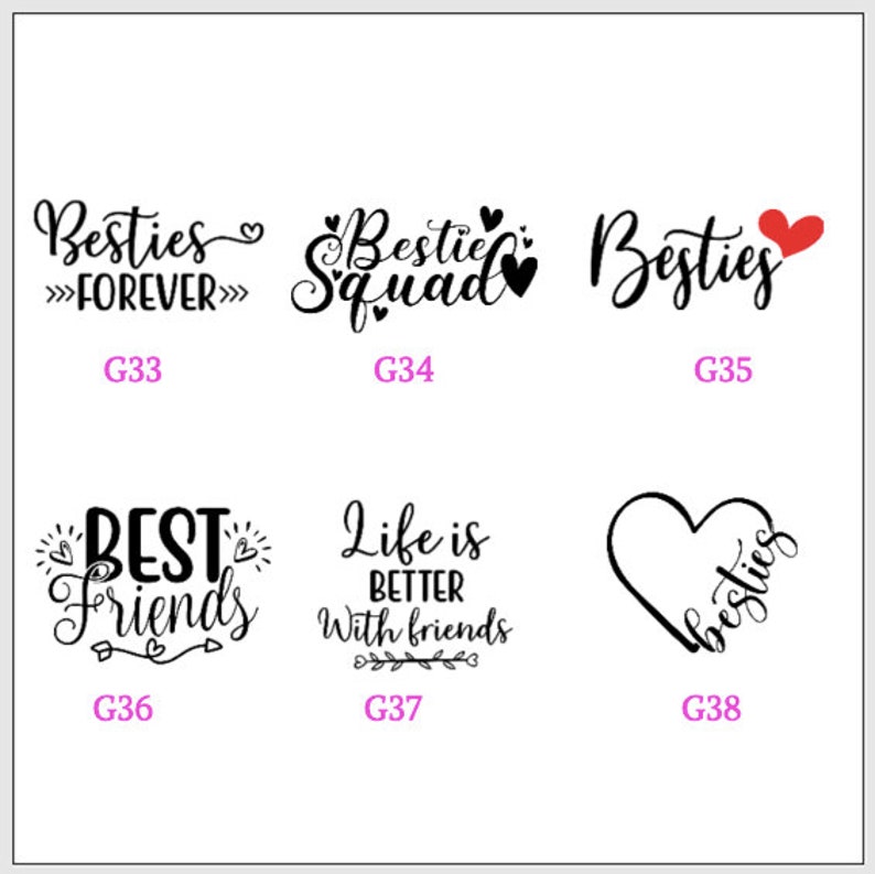 Personalised Gift for Best Friend up to 5 Best Friends Etsy UK
