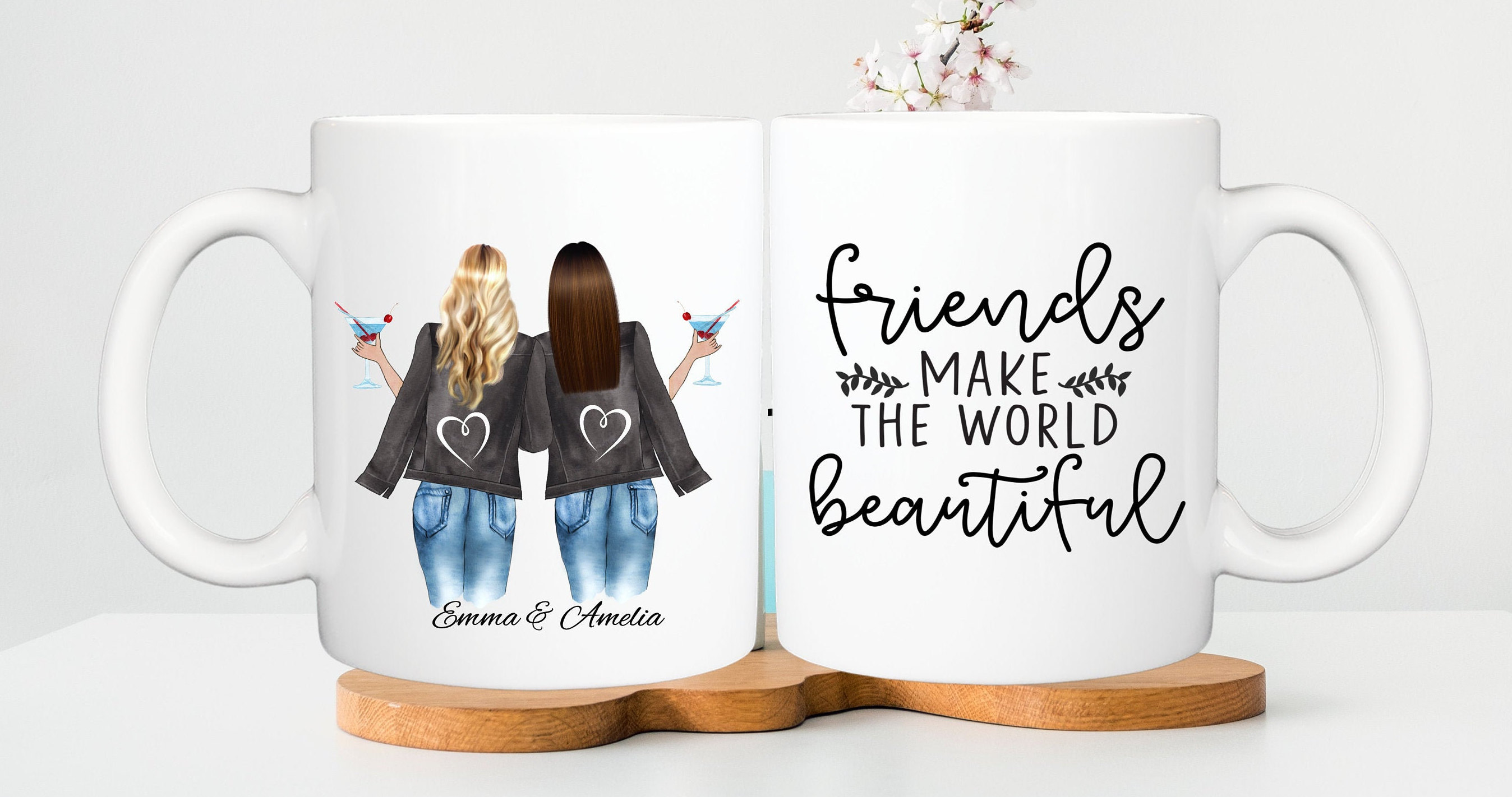 Custom best friend mug Best friend mug personalised Best Etsy