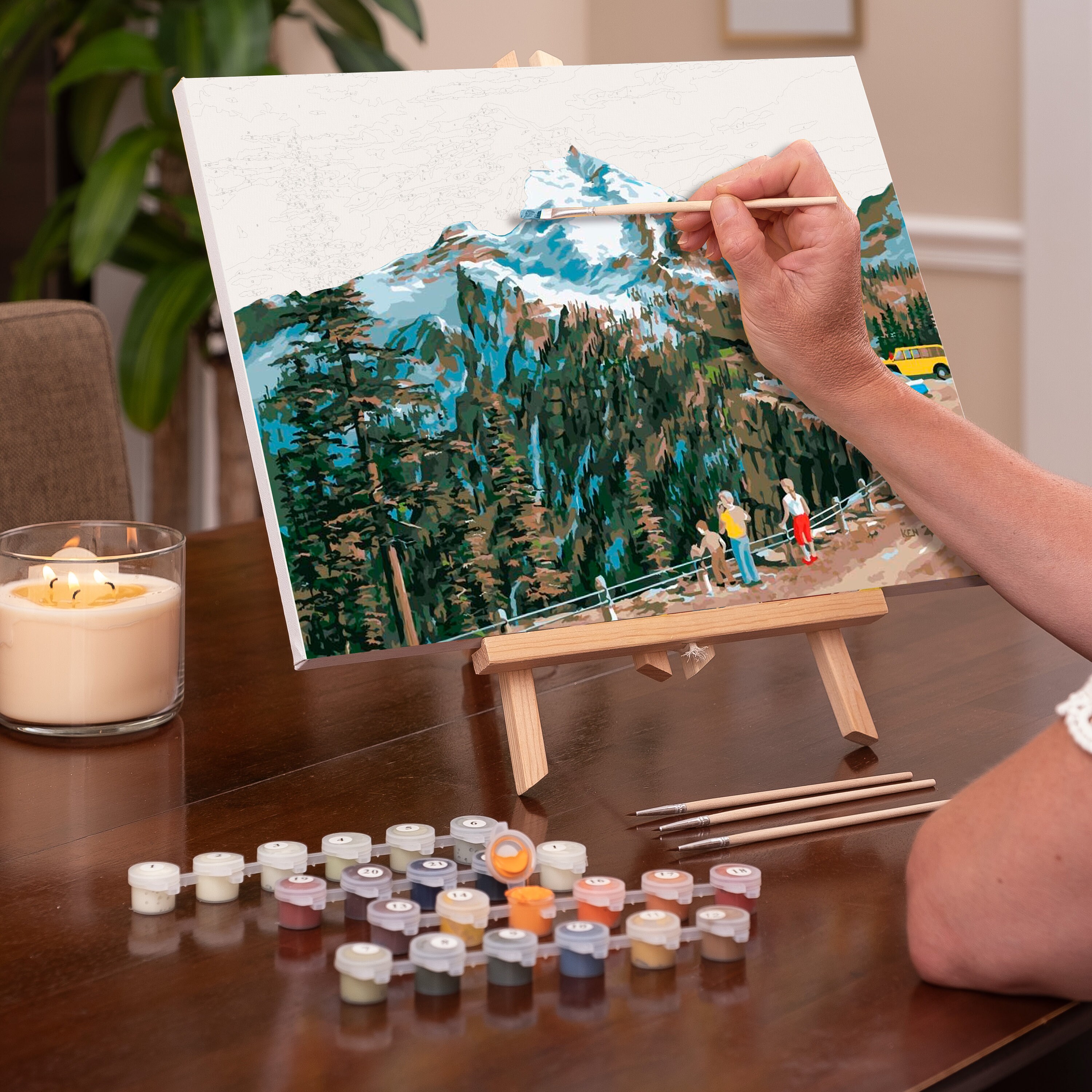 Paint by number kit DIY kit Acrylic painting Craft kit Etsy