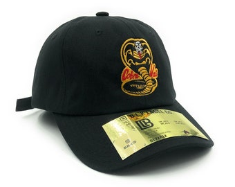 Cobra Kai Logo Black Adjustable Hat