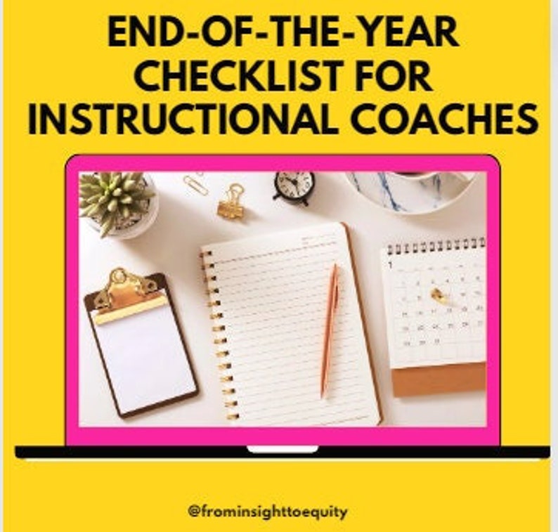 End of the Year Checklist For Instructional Coaches Etsy End of the year checklist for instructional coaches etsy