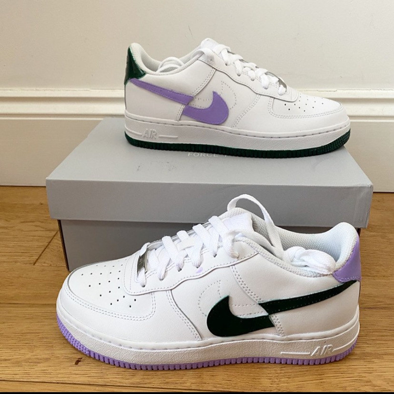 Broken Swoosh Custom Air Force 1s | Etsy