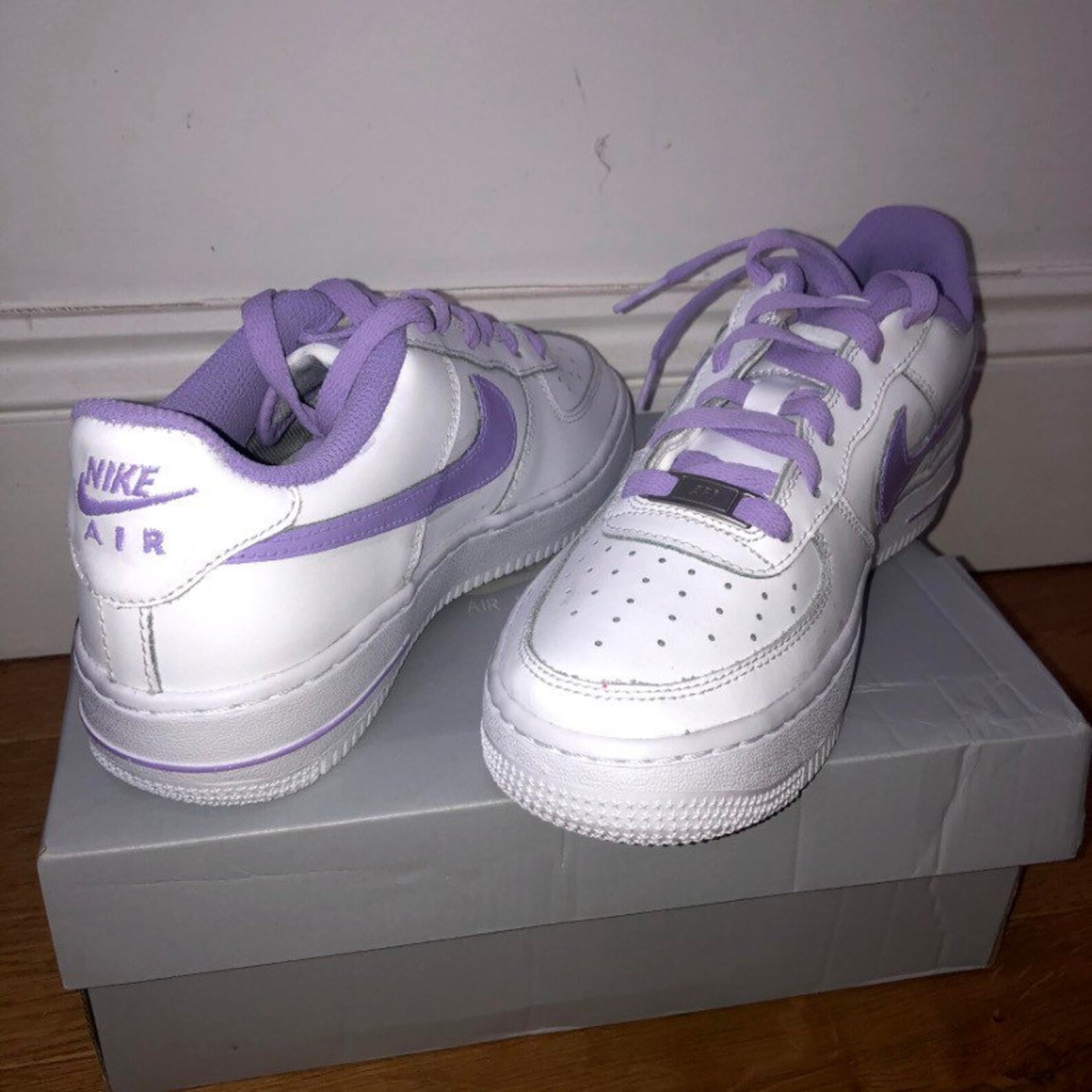 Coloured Swoosh with coloured in soles Custom Air Force 1s | Etsy