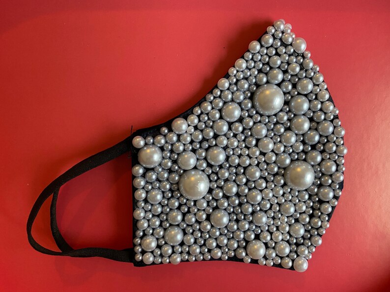 Pearl Face Mask Etsy