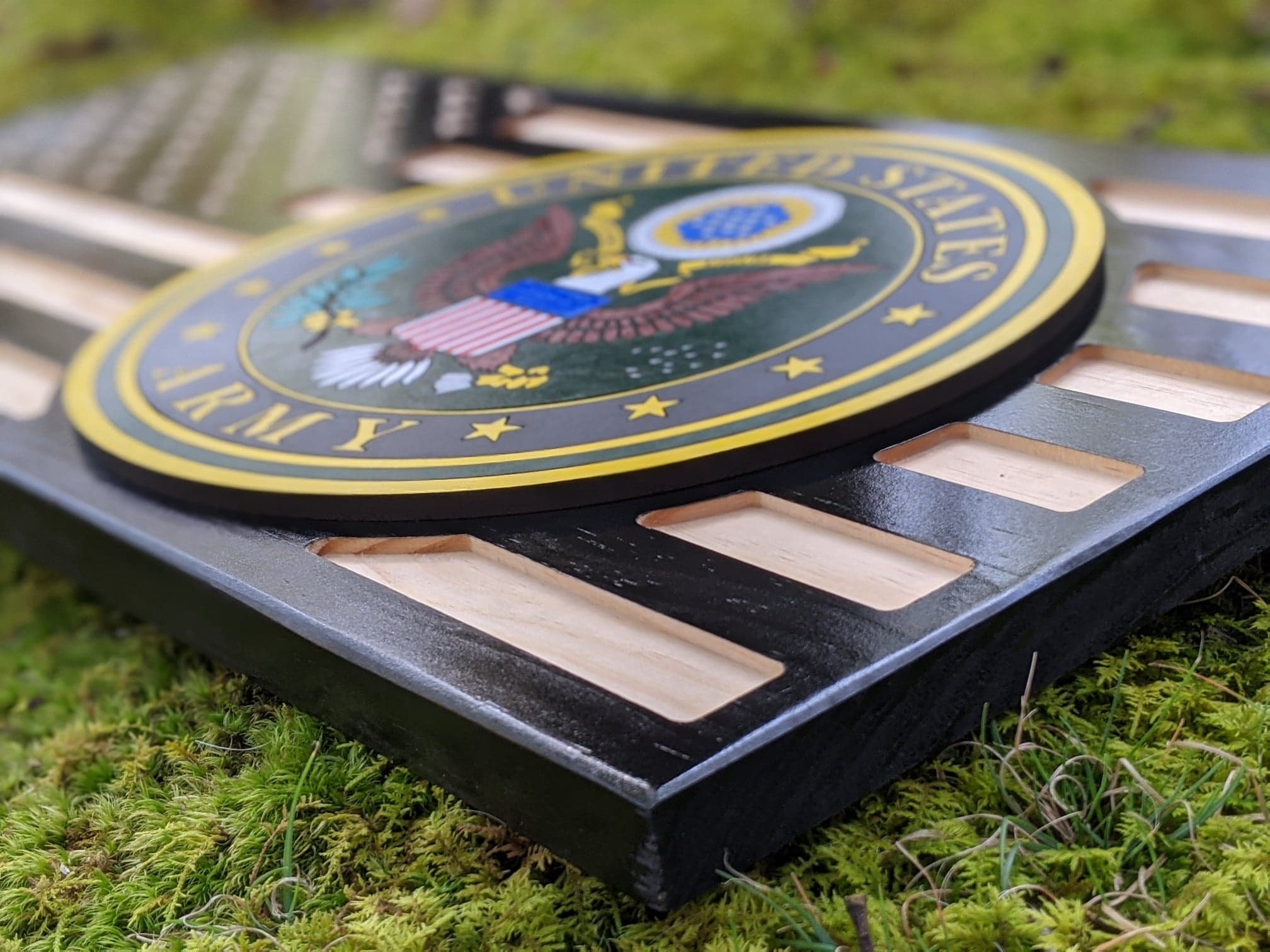 Army Wood Flag Hand Painted Military Wood Sign 3D CNC Etsy