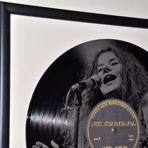 Janis Joplin vinyl / vintage gift / Pearl, Records / Laser Engraved Vinyl / LP Records / Wall Mount Records / Wall Decor / Unique Gift