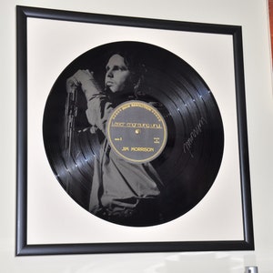 Jim Morrisson, The Doors vinyl, Records / Laser Engraved Vinyl / Vinyl in Frame / LP Records / Wall Mount Records / Wall Decor / Unique Gift