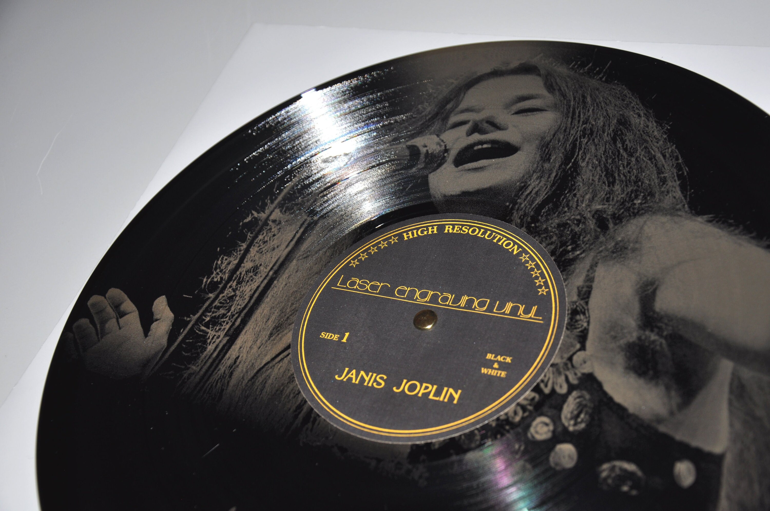 Janis Joplin Vinyl / Vintage Gift / Laser Engraved Vinyl