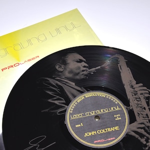 John Coltrane vinyl,  Laser Engraved Vinyl / LP Records / Wall Mount Records / Wall Decor / Unique Gift