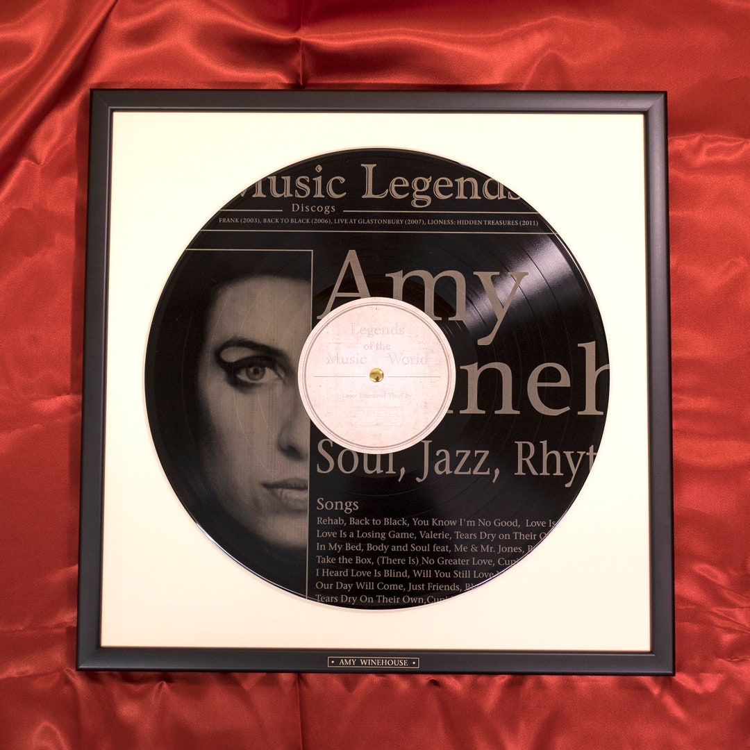 Amy Winehouse Vinyl / Vintage Gift / Records / Laser Engraved Vinyl