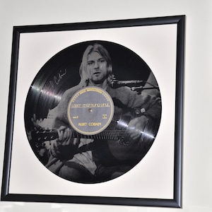 Kurt Cobain / vintage gift / Nirvana vinyl , Records / Laser Engraved Vinyl / Vinyl in Frame / LP Records / Wall Decor / Unique Gift