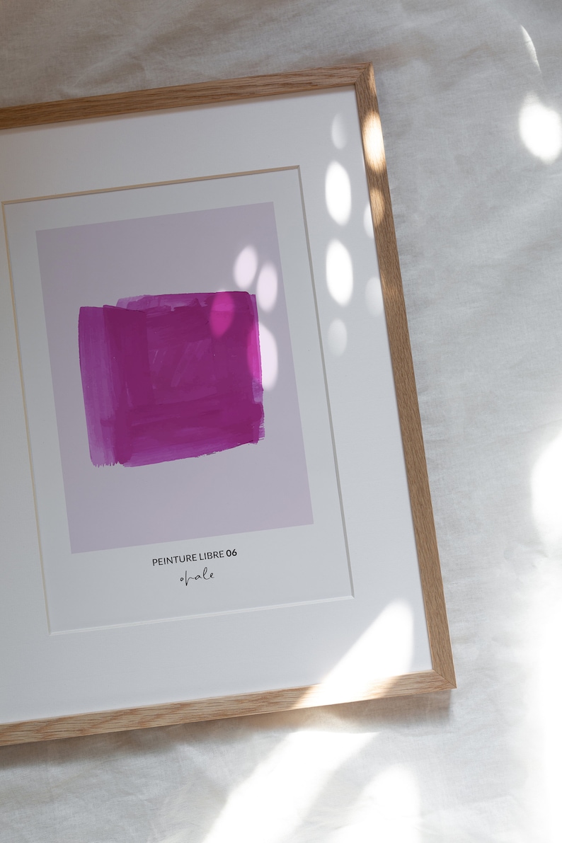 Fuscha Abstract Fuchsia Abstract Art Print: Modern Home Decor - Etsy
