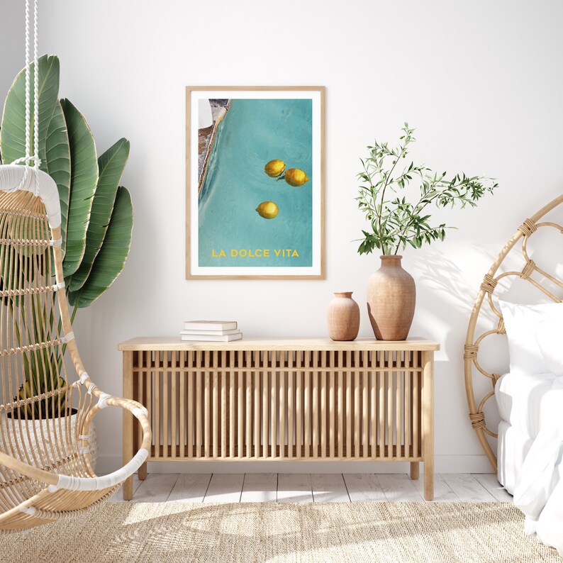 La Dolce Vita Art Print Poster Wall Art Minimalist Etsy Canada