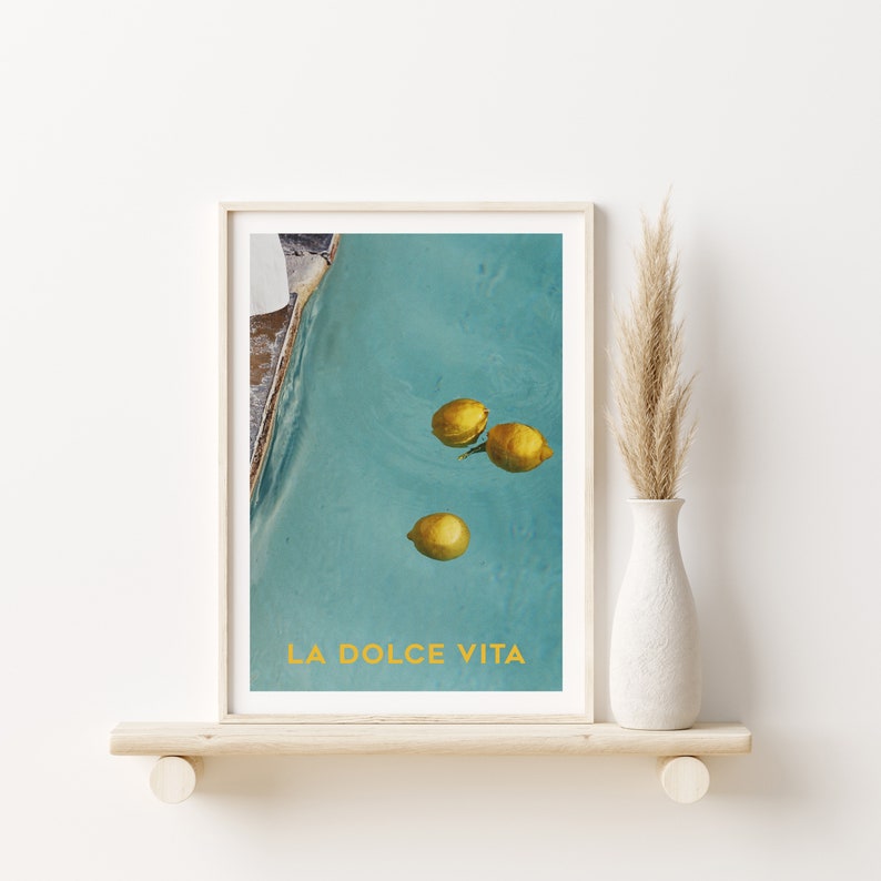 La Dolce Vita Art Print Poster Wall Art Minimalist Etsy Canada