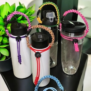 Multi-Color Paracord Tumbler Handle | Handmade Tumbler Holder | One-Size-Fits-Most | Fits Stanley, Yeti, Ozark Trail & More