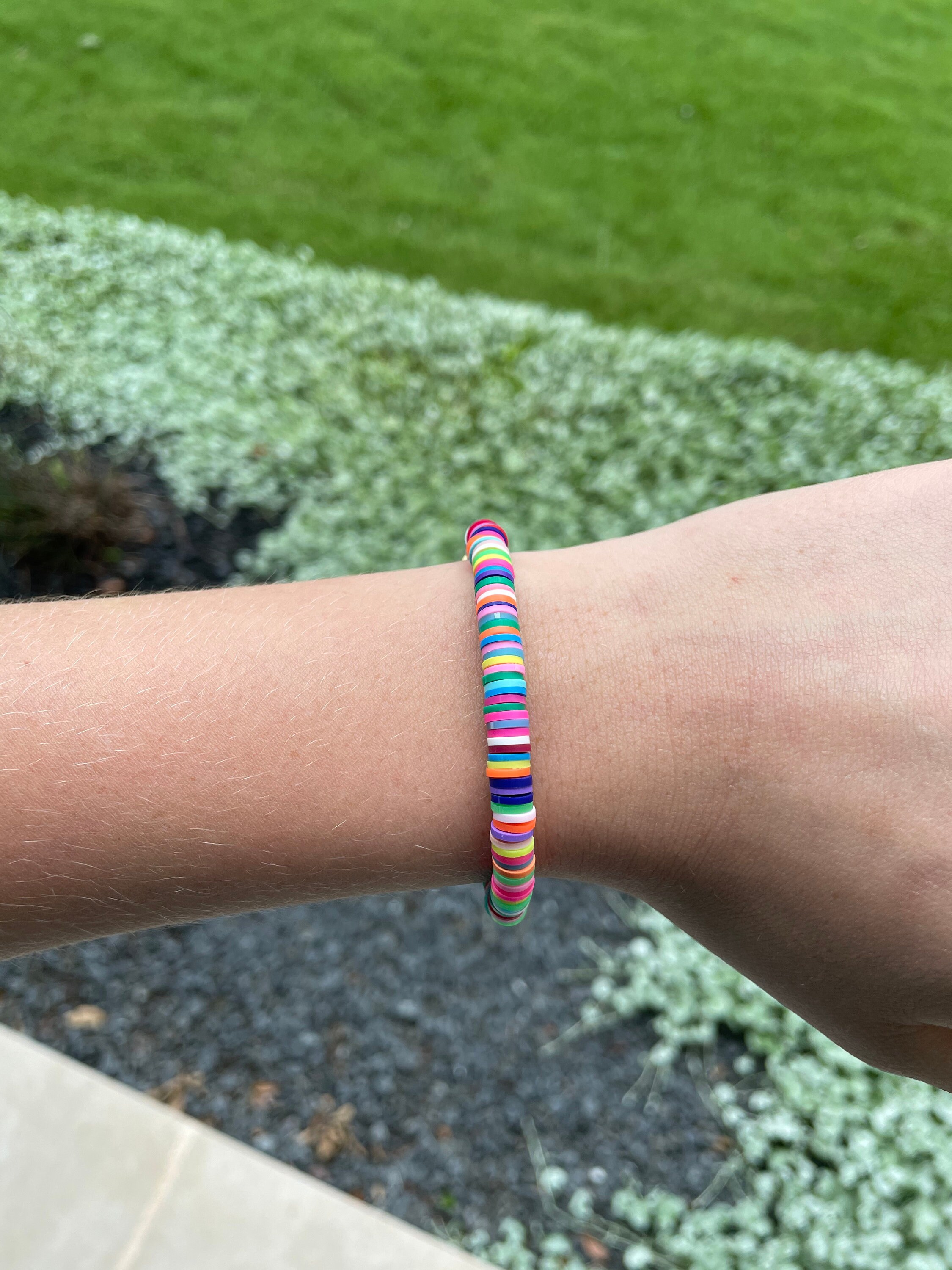 Clay Disc bracelets Bracelets Beaded Bracelets Clay Etsy