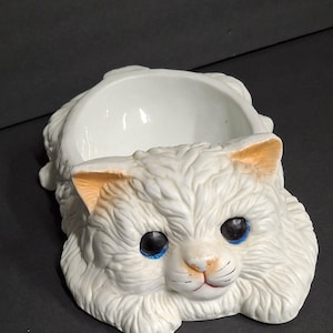 Vintage keramische kattenbak uit de jaren 80 – 9&quot; x 4&quot; hoog