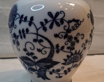 Vintage Vienna Woods Blue Onion Vase