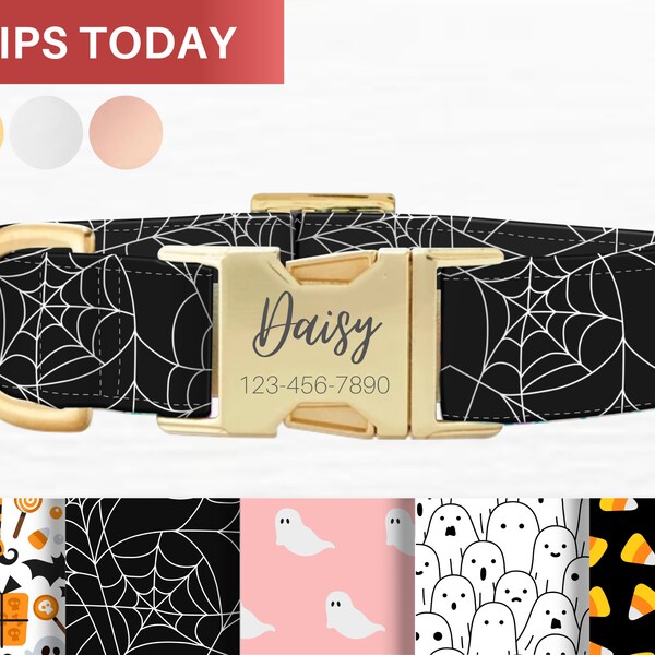 Halloween Dog Collar Etsy