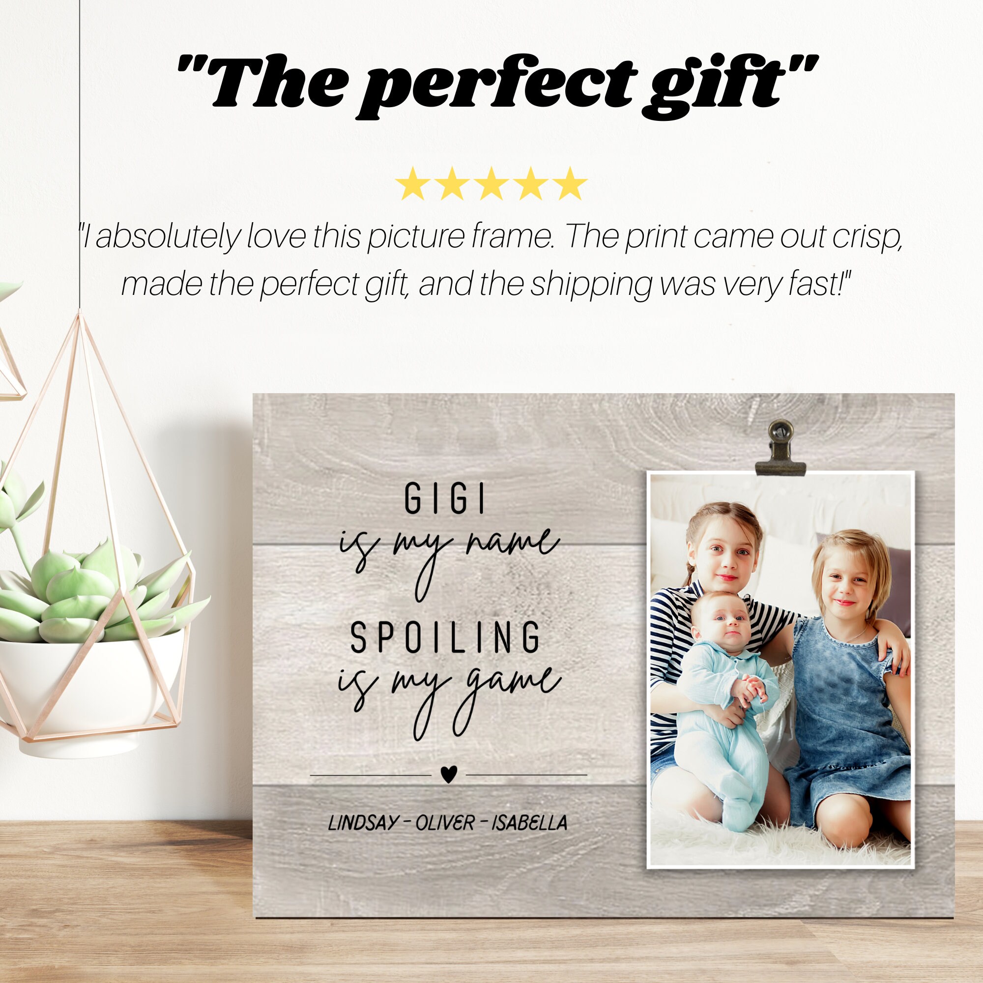 Gigi Gift Personalized Gigi Picture Frame Mother's Day Etsy