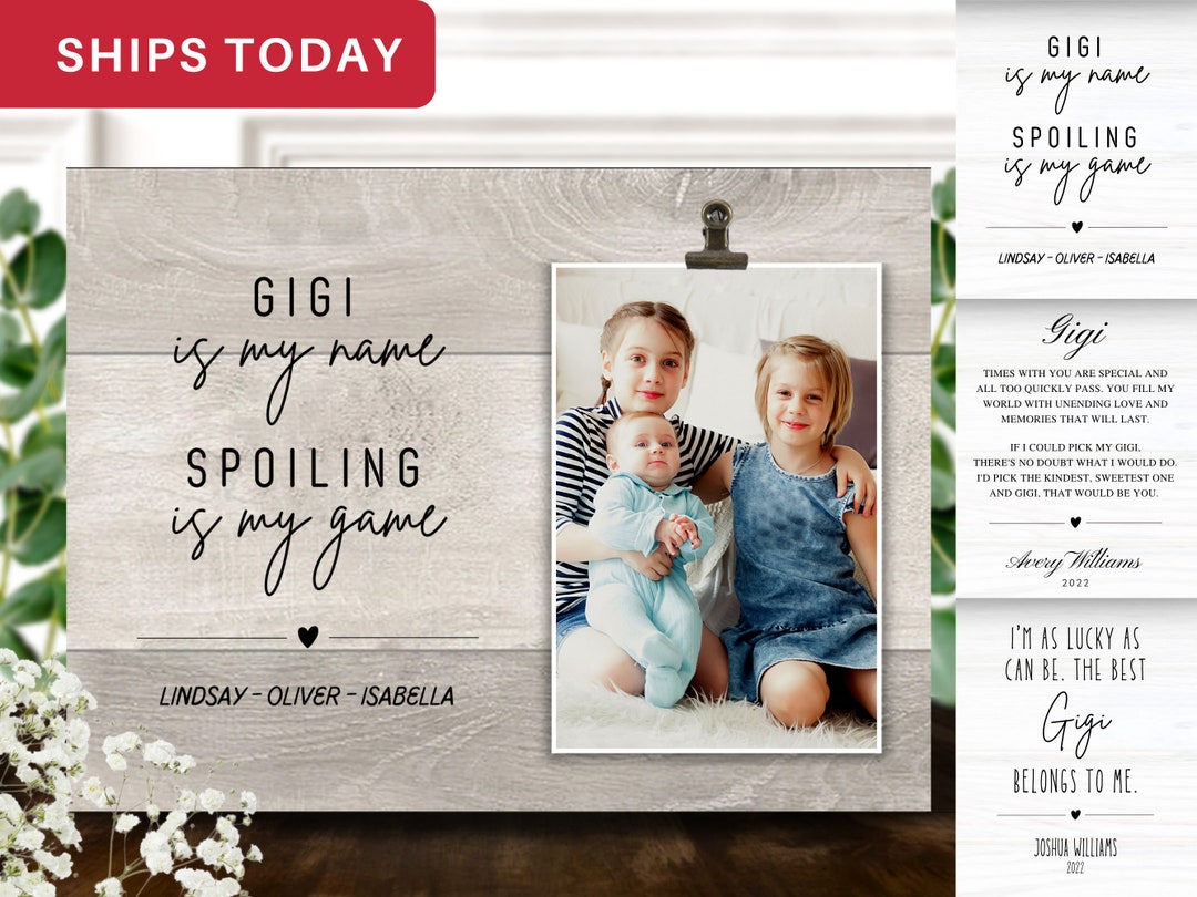 Gigi Gift Personalized Gigi Picture Frame Mother's Day - Etsy