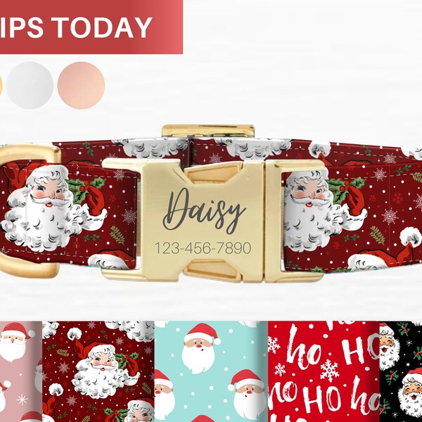 Christmas Dog Collar Etsy