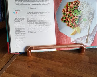 Copper Recipe Book Stand/Cook Book Stand/Kitchen Accessories/ Book Holder/ Copper Pipe Recipe Book Stand