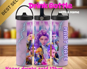 RUMI HUNTRIX Kids Water Metal Drink Bottle kpop