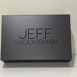 ZWARTE GROTE luxe gepersonaliseerde geschenkdoos | Peetouders | Bruidsmeisje | Bruidsjonkers | Bruidsmeisje voorstel | Bruidsmeisje | Onvolkomenheden