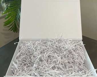 LARGE luxury Gift BOX | Godparents  |Shredded Paper|  Bridesmaid  | Groomsmen |  Proposal | Maid of Honour | Wholesale blanks Personalized