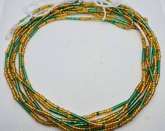 Perline da avvitare per la vita/Catena per la pancia/Perline per orologio dimagrante/Perline per il controllo del peso/Multicolore/Perline per la vita da donna africana/Perline del Ghana