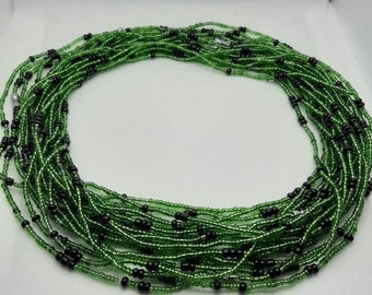 Perline da avvitare in vita/Perline da annodare in vita/Catena per la pancia/Perline per orologio dimagrante/Perline per il controllo del peso/Multicolore/Perline per la vita da donna africana