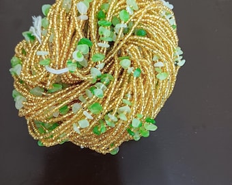 Perline da avvitare in vita/Catena per la pancia/Perline per orologio dimagrante/Perline per il controllo del peso/Multicolore/Perline da donna africana in vita/Brillanti al buio