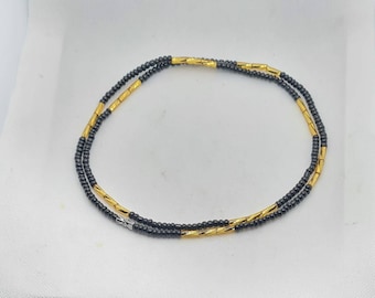 Perline da annodare in vita/Catena per la pancia/Perline per il controllo del peso/43 pollici (ordina qualsiasi misura)