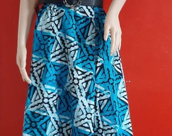Tie and Dye Maxi Dress| Summer Dress| 100% Cotton| Blue Tie And Dye| For All Occasions size| 16|18. Round Neck| Colourful