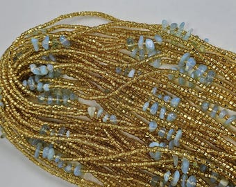 Perline da avvitare in vita/Catena per la pancia/Perline per orologio dimagrante/Perline per il controllo del peso/Multicolore/Perline da donna africana in vita/Brillanti al buio