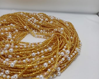 Perline da avvitare per la vita/perline per la vita/catenina per la pancia/perline per orologio dimagrante/perline per il controllo del peso/multicolore/perline per la vita da donna africana