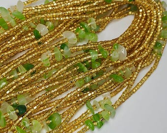 Perline da avvitare in vita/Catena per la pancia/Perline per orologio dimagrante/Perline per il controllo del peso/Multicolore/Perline da donna africana in vita/Brillanti al buio