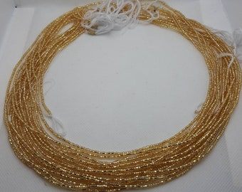 Perline da avvitare in vita/Perline da annodare in vita/Piccole perline d'oro/Catena per la pancia/Perline per orologio dimagrante/Perline per il controllo del peso/Perline per la vita delle donne africane