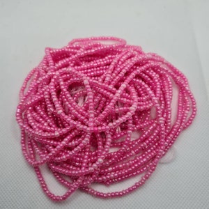 Nigerian waist beads|Jamaica waist beads|Belly chain|Weight loss watch beads|Weight control beads|Hot Pink|African waist beads|Ghana beads