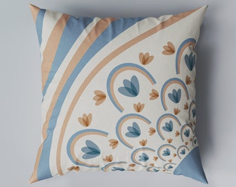 Multi-Design Pillow | Throw Pillow | Scatter Cushion | Cover | Blue and Orange