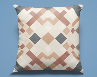 Decorative Pillow Cover 18x18 Modern Throw Pillow Geometric Pillow Cover. Sofa Cushion Cover 22x22, Accent Pillow. Southwestern Pillow Case.