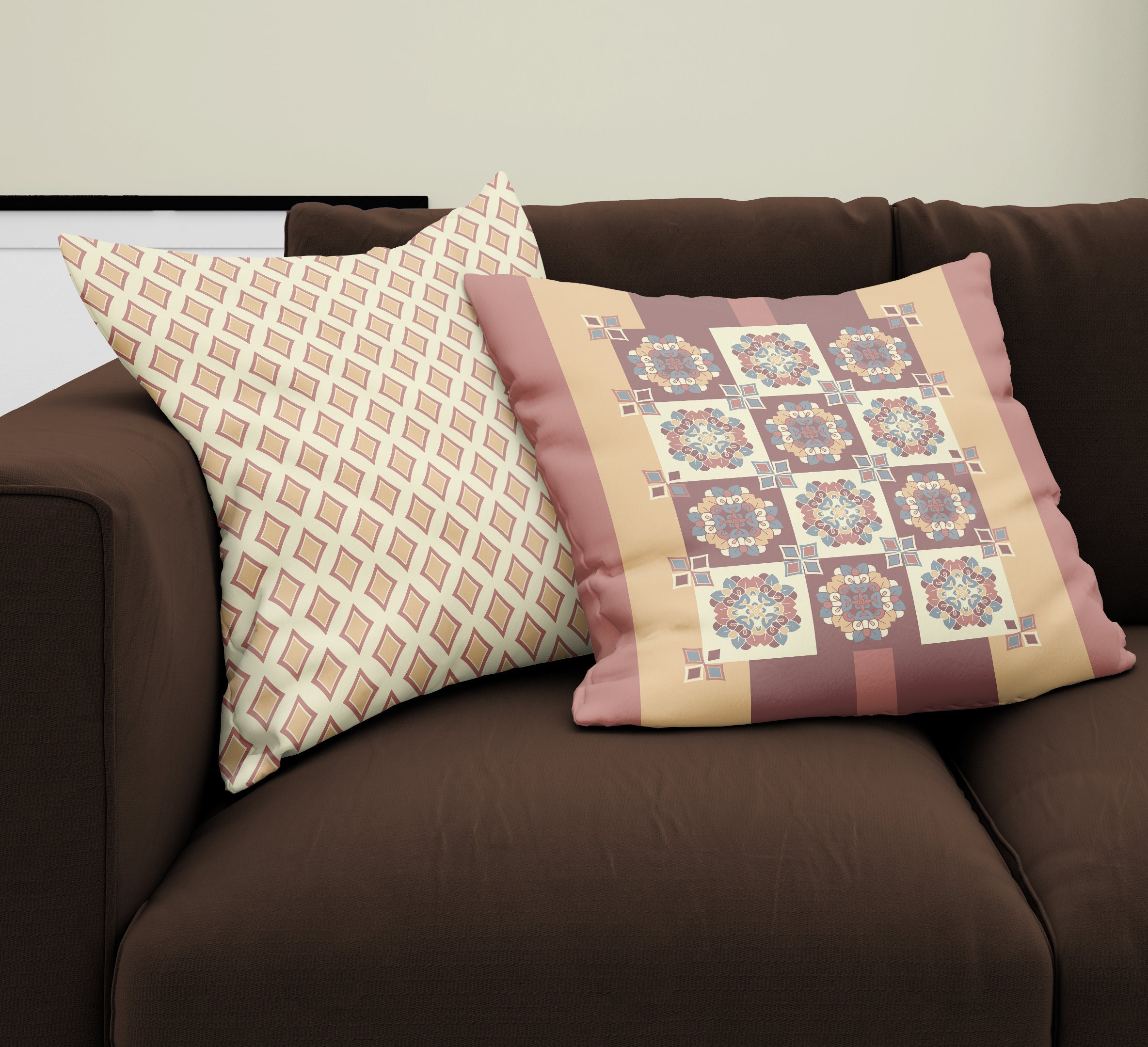 ZIPPER PILLOW CASE Decent Pillow Case Colorful Stripes Pillow Cover