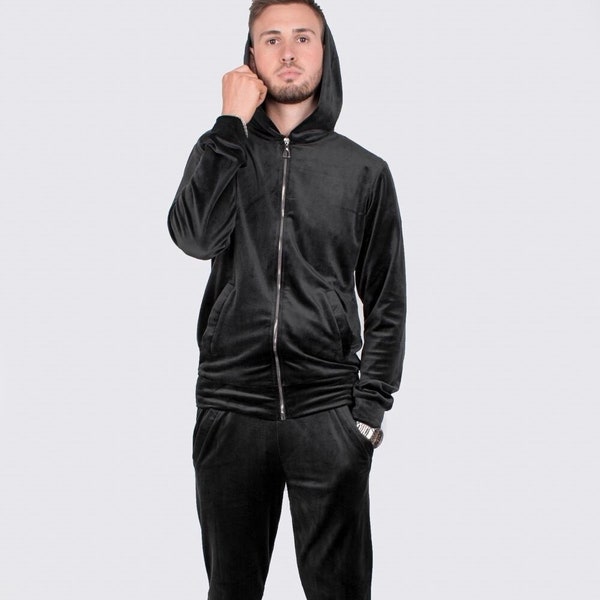 Men's Velour Tracksuit, Casual Soft High-Quality Suit, Many Colors, Streetwear, Mens Outfit For Home And Walk, Mens Loungewear, Gift For Men