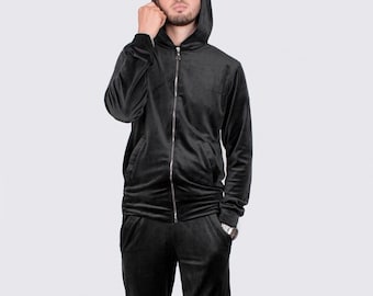 Men's Velour Tracksuit, Casual Soft High-Quality Suit, Many Colors, Streetwear, Mens Outfit For Home And Walk, Mens Loungewear, Gift For Men