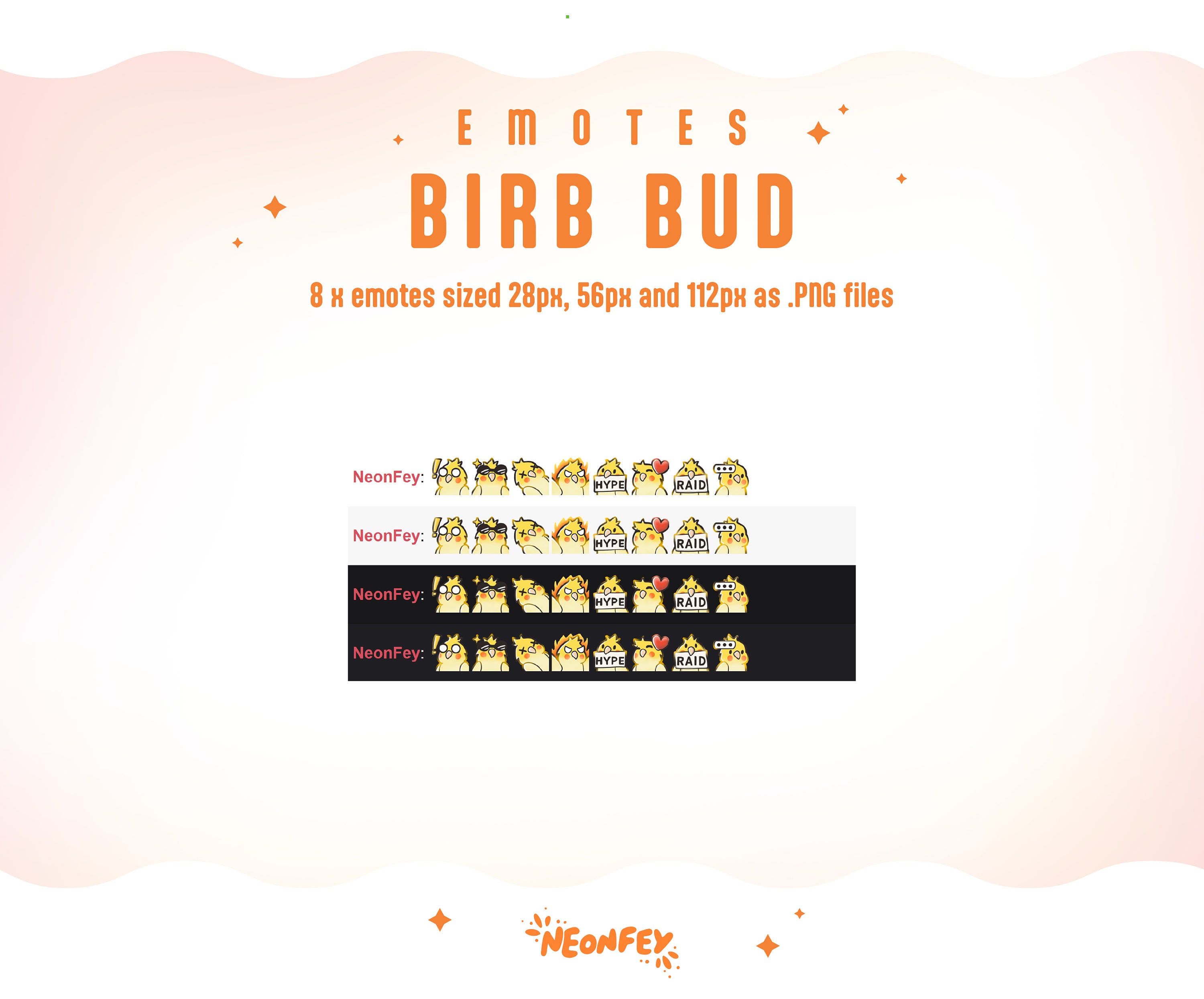 BIRD EMOTES BUNDLE | Twitch & Discord Emotes | Cute Birb Emote | Kawaii ...