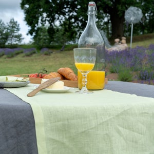 Simple Linen Wedding Table Runner, Softened Organic Linen Table Runner, Rustic Wedding Table Decoration